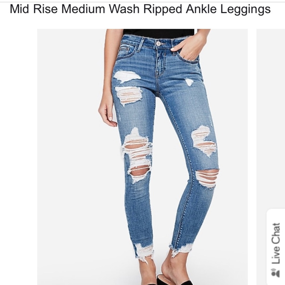Express Jeans Ankle Leggings